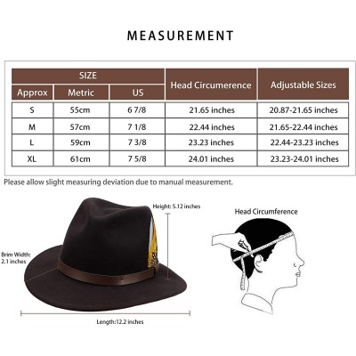 Fedoras Vintage Adjustable Australian - A-darkbrown - CT1943HKL0X $21.62