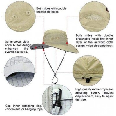 Sun Hats Hat Light Anti UV Visor Outdoor Beach Travel Hats for Men Women Large Brimmed Fisherman Cap Spring Summer New - CN17...