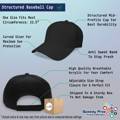 Baseball Caps Custom Baseball Cap Table Tennis Embroidery Acrylic Dad Hats for Men & Women - Black - CT18SDA6K4G $17.82