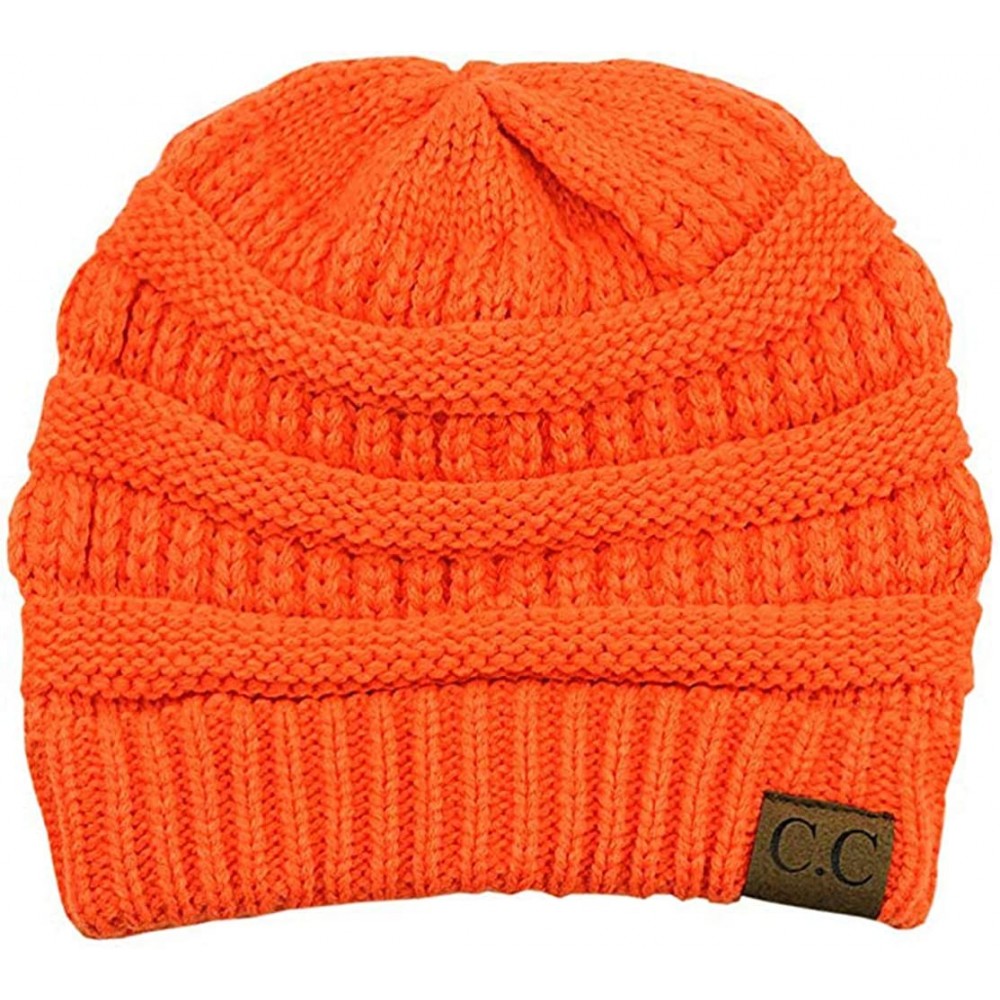 Skullies & Beanies Women's Classic CC Beanies - Hunter Orange - CA1859QKTC8 $13.20