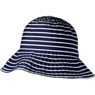 Sun Hats Women's Ribbon Braid Small Brim Hat - One Size - Navy & White - CU11K45PI91 $24.58