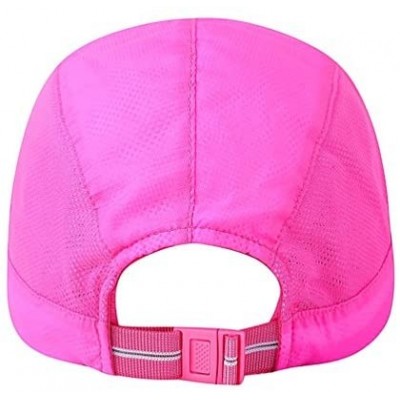 Baseball Caps Quick Dry of Baseball Cap Unstructured Sport Hats for Unisex 2 Ounces - Rose Red - CK18DH8OKIN $13.57