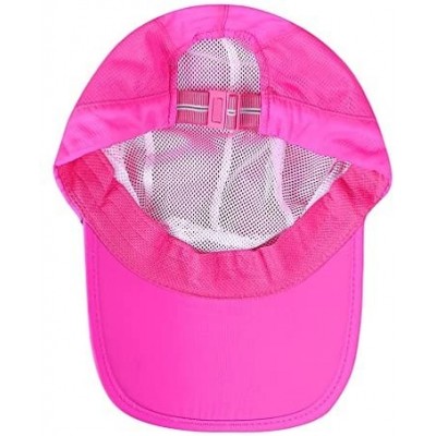 Baseball Caps Quick Dry of Baseball Cap Unstructured Sport Hats for Unisex 2 Ounces - Rose Red - CK18DH8OKIN $13.57