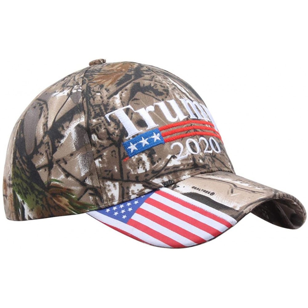 Baseball Caps Donald Trump Baseball Cap President 2020 Make America Great Again Hat - 2020 Camo - CC18WG3A5RZ $12.21