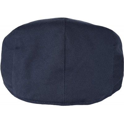 Newsboy Caps Premium Cotton Newsboy Mens Scally Foldable Solid Color Ivy Flat Cap - Navy - C718UISOLY5 $13.98