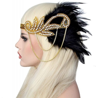 Headbands 1920s Accessories Themed Costume Mardi Gras Party Prop additions to Flapper Dress - X - CA189CYSRSN $14.15