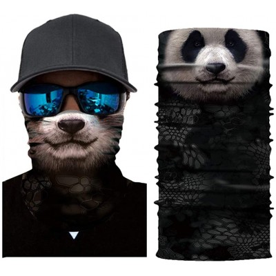 Balaclavas Seamless Rave Bandana for Men Women Neck Gaiter Scarf Dust Wind Balaclava Headwear - Panda - C5197T96NM0 $10.15