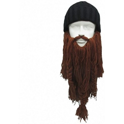 Skullies & Beanies Skullies Beanies Handmade Knitted Mustache - 11 - CV18LND2XOL $14.64