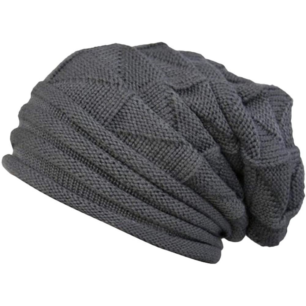 Fedoras Unisex Stretch Outdoor Beanies - A-women Gray - CZ192420I8G $14.95