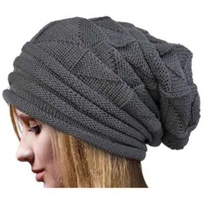 Fedoras Unisex Stretch Outdoor Beanies - A-women Gray - CZ192420I8G $14.95