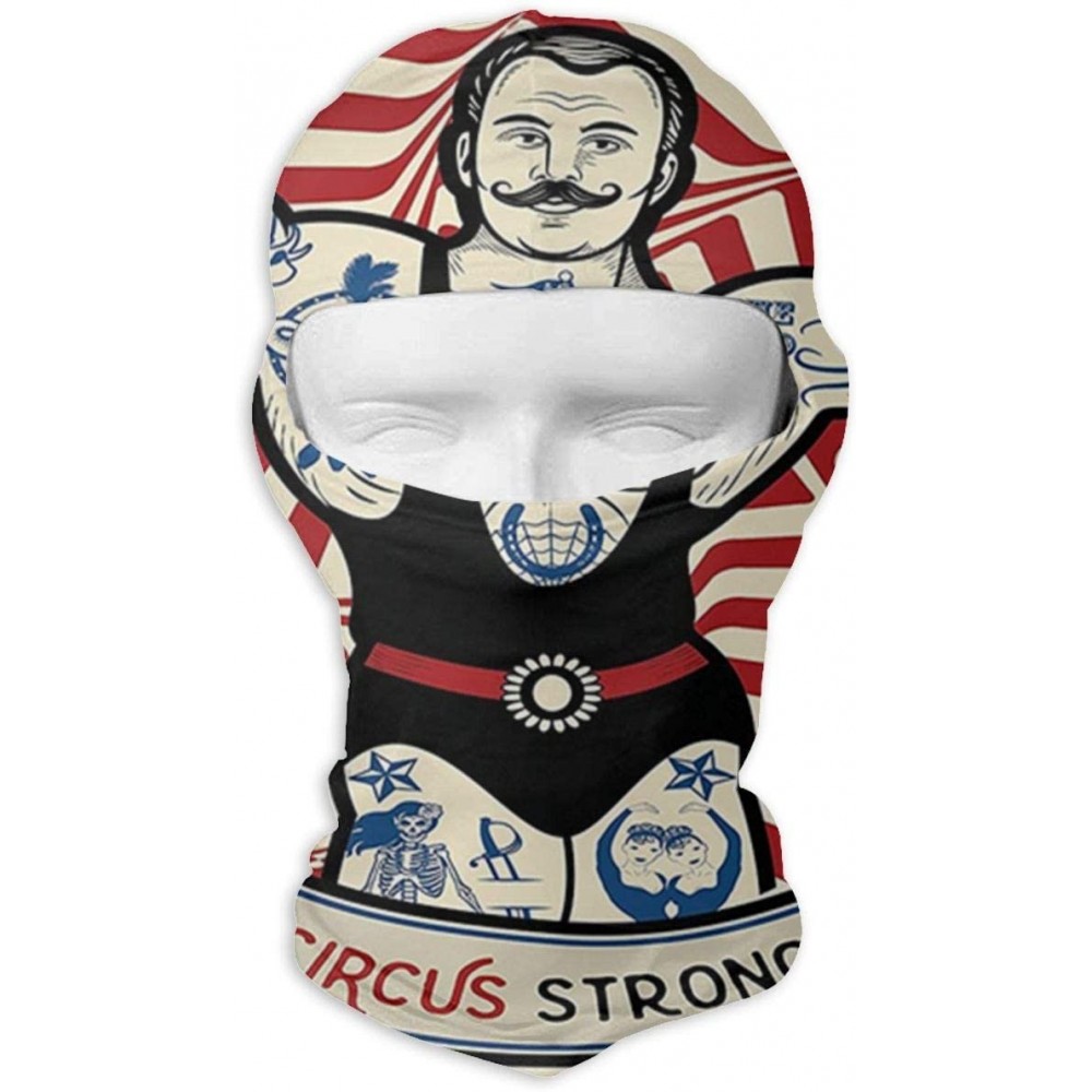 Balaclavas The Circus Strong Man Winter Ski Mask Balaclava Hood - Wind-Resistant Face Mask - C318L0MLHE0 $24.06