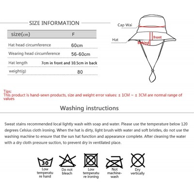 Sun Hats Unisex Outdoor Lightweight Breathable Waterproof Bucket Wide Brim Hat - UPF 50+ Sun Protection Sun Hats Shade - CV18...