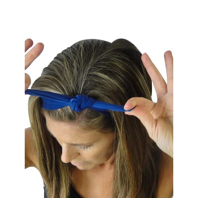 Headbands Removable Bow Training Headband - No Slip - No Sweat- Prugna Plum Purple - Prugna Plum Purple - CZ12I8WPFF3 $9.19