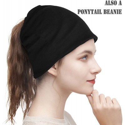 Skullies & Beanies Cotton Slouchy Beanie Hip-Hop Soft Lightweight Running Beanie Adult Dwarf Hats Chemo Cap for Men Women - C...