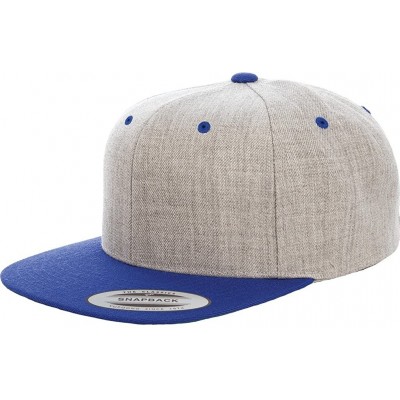 Visors Classic Snapback Pro-Style Wool Cap (Heather/Royal) - CS12O0LCW9O $10.28