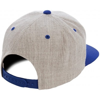 Visors Classic Snapback Pro-Style Wool Cap (Heather/Royal) - CS12O0LCW9O $10.28