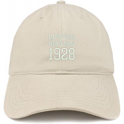 Baseball Caps Limited Edition 1928 Embroidered Birthday Gift Brushed Cotton Cap - Stone - CV18CO96K3C $33.98