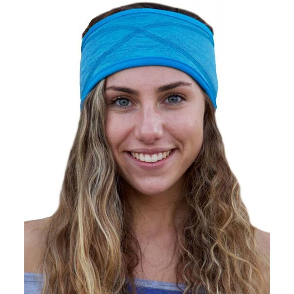 Cold Weather Headbands Women's Sporty Fleece Headband - Dynasty Blue - CG127RO2PQ5 $15.02