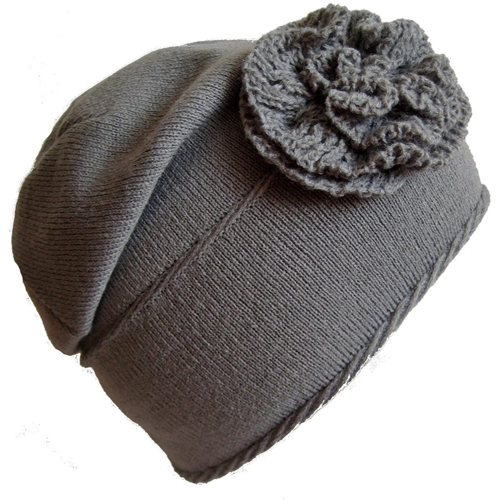 Skullies & Beanies Winter Hat for Women and Girls Slouchy Beanie Warm Hat Ski Beanie M-91 - Gray - CR11B2NO7KZ $8.26