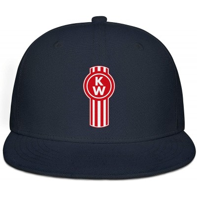 Baseball Caps Unisex Men's Baseball Hats Vintage Adjustable Mesh Driving Kenworth-w900-Trucks-Flat Cap - Navy_blue-9 - C218UU...