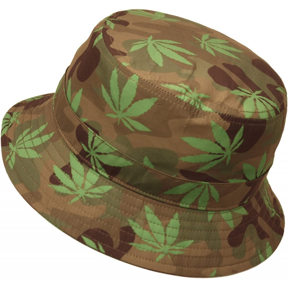 Bucket Hats Fashionable Unisex Printed Pattern Bucket Hat - Bk2107camo - CH12HRP5D59 $8.73