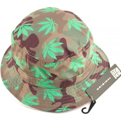 Bucket Hats Fashionable Unisex Printed Pattern Bucket Hat - Bk2107camo - CH12HRP5D59 $8.73