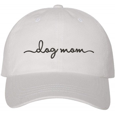 Baseball Caps Dog Mom Baseball Hat - Unisex Hat - Dog Lover Gift - White - CI18O9MIGWN $19.33