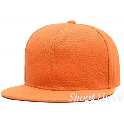 Baseball Caps Custom Embroidered Baseball Cap Personalized Snapback Mesh Hat Trucker Dad Hat - Hiphop Orange - CX18HLD2ITZ $2...