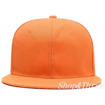 Baseball Caps Custom Embroidered Baseball Cap Personalized Snapback Mesh Hat Trucker Dad Hat - Hiphop Orange - CX18HLD2ITZ $2...