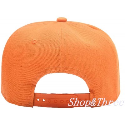 Baseball Caps Custom Embroidered Baseball Cap Personalized Snapback Mesh Hat Trucker Dad Hat - Hiphop Orange - CX18HLD2ITZ $2...