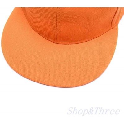 Baseball Caps Custom Embroidered Baseball Cap Personalized Snapback Mesh Hat Trucker Dad Hat - Hiphop Orange - CX18HLD2ITZ $2...