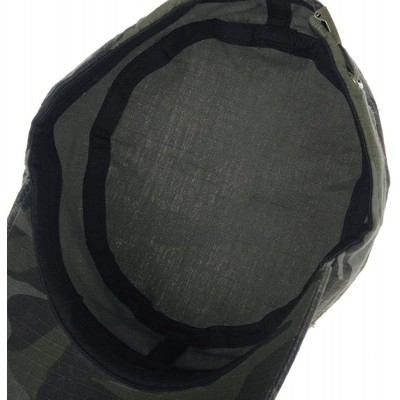 Baseball Caps Cadet Cap Camouflage Twill Cotton Distressed Washed Hat KR4303 - Olive - CG12FD17FLT $16.83