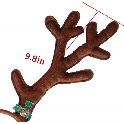 Headbands Christmas Headband Reindeer Deer Antlers Costume Headpiece Ugly Xmas Party - CH186GA2E0M $10.95