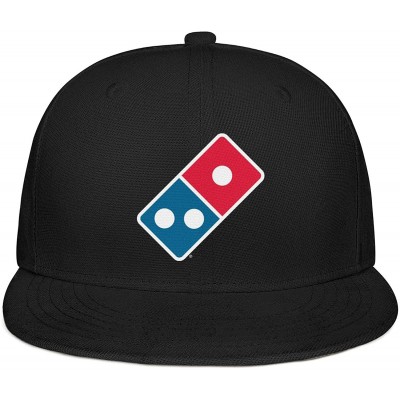 Baseball Caps Dad Delicious-Domino's-Pizza- Snapback Hat Cute mesh Caps - Black-22 - CJ18T4U4C0O $21.66