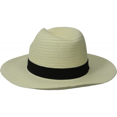 Fedoras Women's Paperbraid Fedora with Bow Band - Ivory - C911SGBW21H $23.27