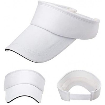 Sun Hats Men Women Summer Visor Sun Plain Hat Cap Sun Hat - Yellow - CO18QHHY4EI $7.83