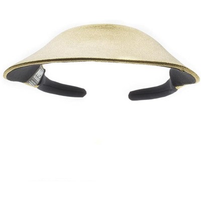 Visors Midsize Print Visor - Gold Shimmer - C012E3BEDLZ $15.05