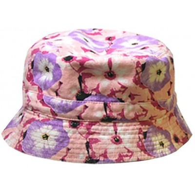 Bucket Hats Womens Flowerchild Bucket Hat - Pinkberry - C4121D9YNFB $7.72