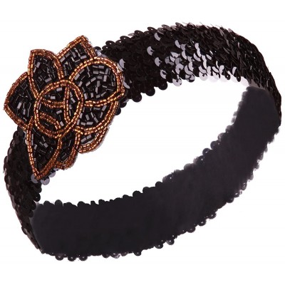 Headbands Vintage Headband Headpiece Accessories - Black 2 - CJ12L0MGC6J $9.52