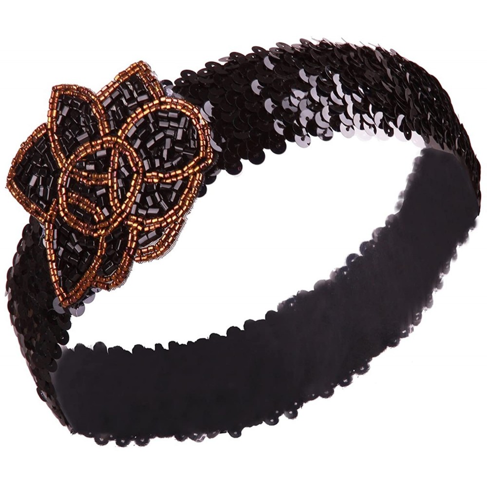 Headbands Vintage Headband Headpiece Accessories - Black 2 - CJ12L0MGC6J $9.52