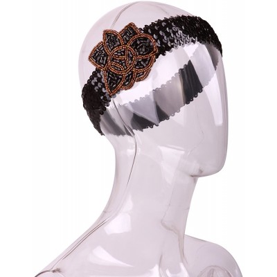 Headbands Vintage Headband Headpiece Accessories - Black 2 - CJ12L0MGC6J $9.52