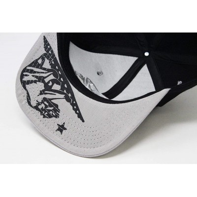 Baseball Caps California Republic Bear Logo Snapbacks Flat Brim Adjustable Snapback Hat Cap - Black Gray 01 - CL195I3KU9Q $10.12