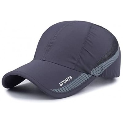 Baseball Caps Quick Drying Sport Baseball Cap Unisex Lightweight Running Hat Outdoor Mesh UV Protection Sun Hat - 1-darkgray ...