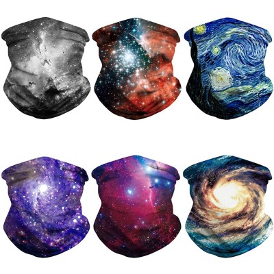 Balaclavas Multifunctional Neck Gaiter Rave Galaxy Neck Scarf Bandana Headwear Sun UV Dust Protection - B03 - CN197Y4WQDA $12.59