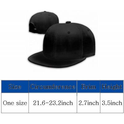 Baseball Caps Unisex Eminem Baseball Cap Flat Bill Hip Hop Hats Adjustable Snapback - Dark Red - C218YN3WTGR $12.47