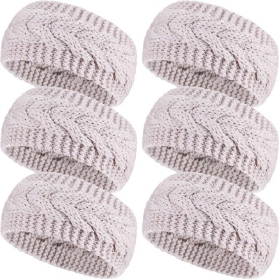 Cold Weather Headbands Headbands Knitted Warmers Suitable - Beige - C918M5RM2E3 $23.29