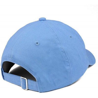 Baseball Caps Vegan Embroidered Low Profile Brushed Cotton Cap - Carolina Blue - CC188T8DAHQ $20.69