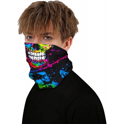 Balaclavas Face Bandana Ear Loops Face Rave Balaclava Scarf Neck Gaiters for Dust Wind UV Sun Motorcycle Mask Men and Women -...