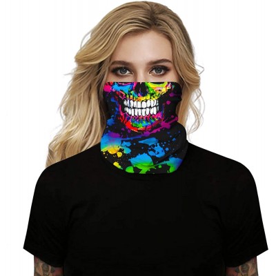 Balaclavas Face Bandana Ear Loops Face Rave Balaclava Scarf Neck Gaiters for Dust Wind UV Sun Motorcycle Mask Men and Women -...