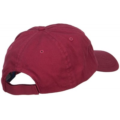 Baseball Caps Chicago Flag Embroidered Low Cap - Wine - CF1820KUCI5 $25.88